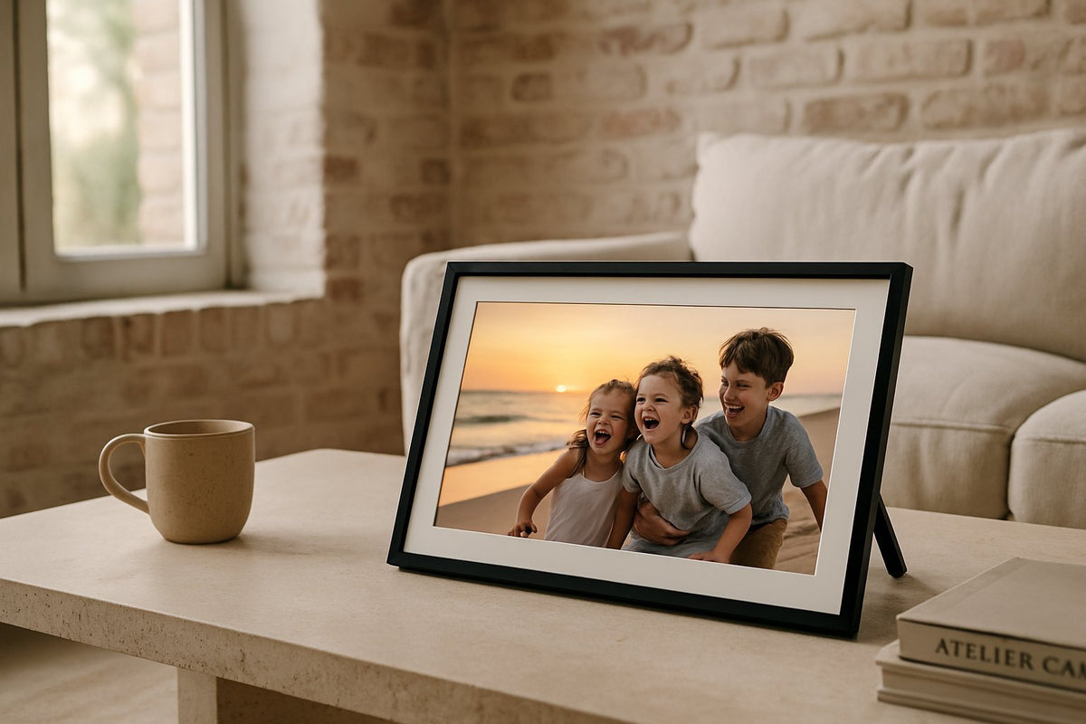 Frameo digitale fotolijst handleiding: dagelijks gebruik na installatie - digitalefotolijst.nl