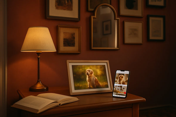 Frameo foto's toevoegen: app of e-mail sneller?
