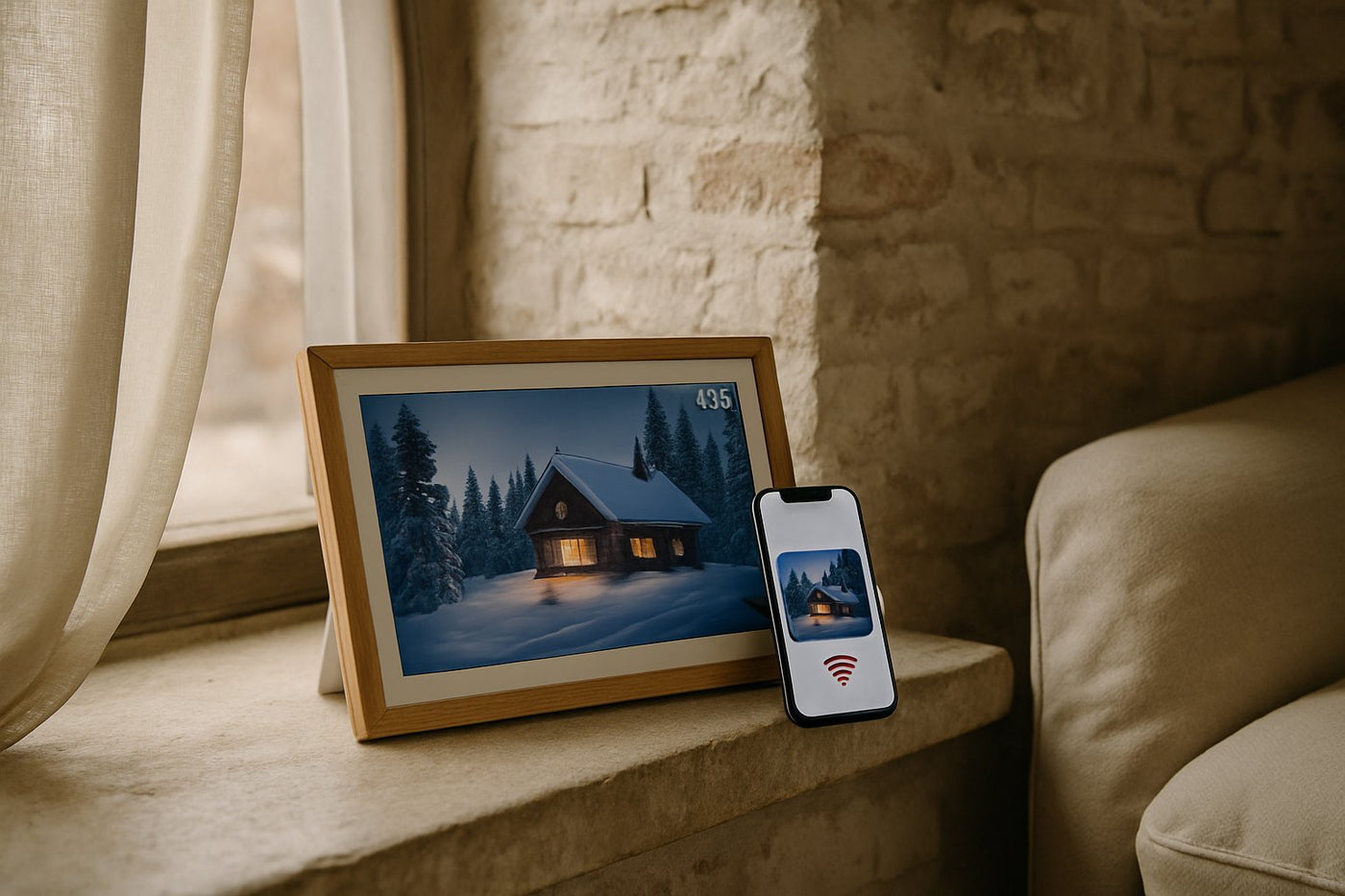 Hoe werkt Frameo? Zo functioneert de app en je digitale fotolijst samen - digitalefotolijst.nl