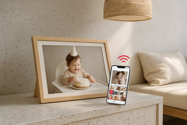 Digitale fotokader met app kiezen: formaat, afwerking en gebruiksgemak vergeleken