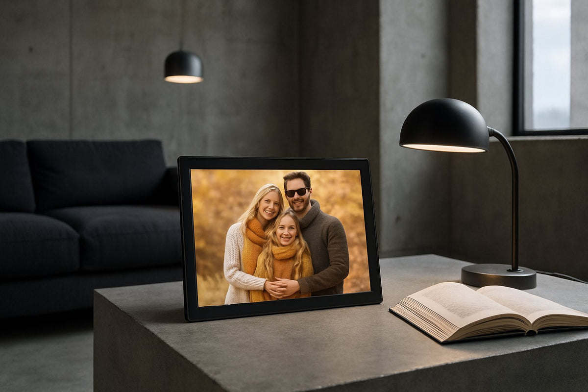 Digitale fotolijst 15.6 inch: complete gids voor het grootste formaat - digitalefotolijst.nl