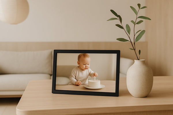 Digitale fotolijst 32 GB met helder scherm – gebruiksvriendelijk en betrouwbaar