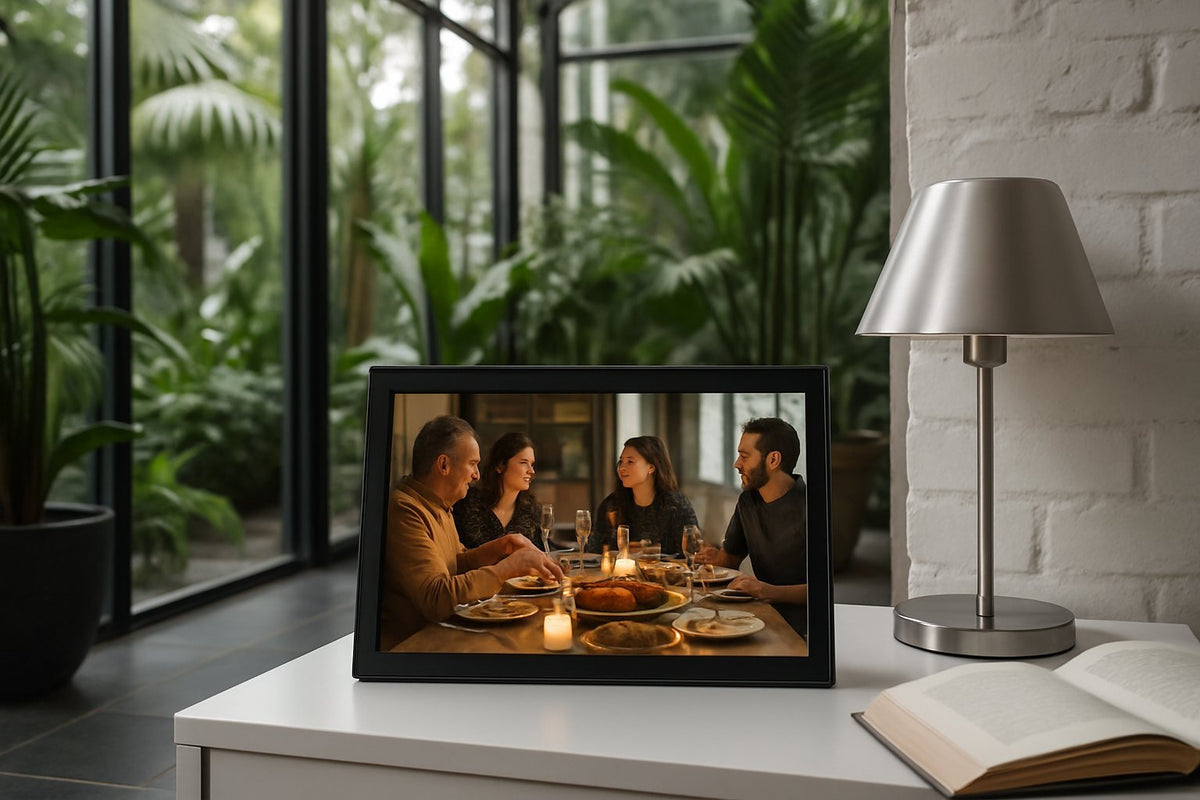 Digitale fotolijst als planbord: zo houd je het gezin overzichtelijk verbonden - digitalefotolijst.nl