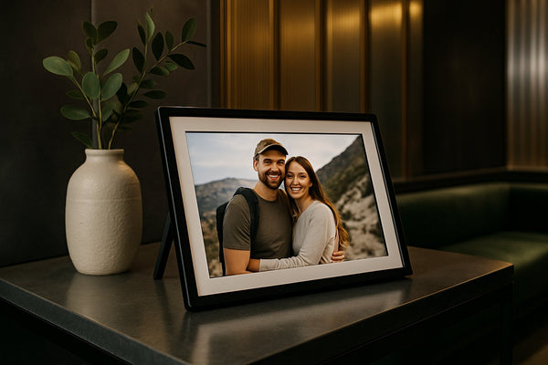 Digitale fotolijst Frameo gebruiken in verschillende woon- en werksituaties