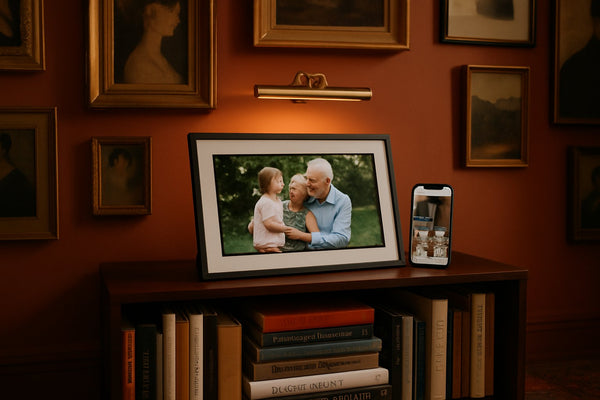 Fotolijst digitaal op afstand vullen: familie stuurt foto's naar opa en oma
