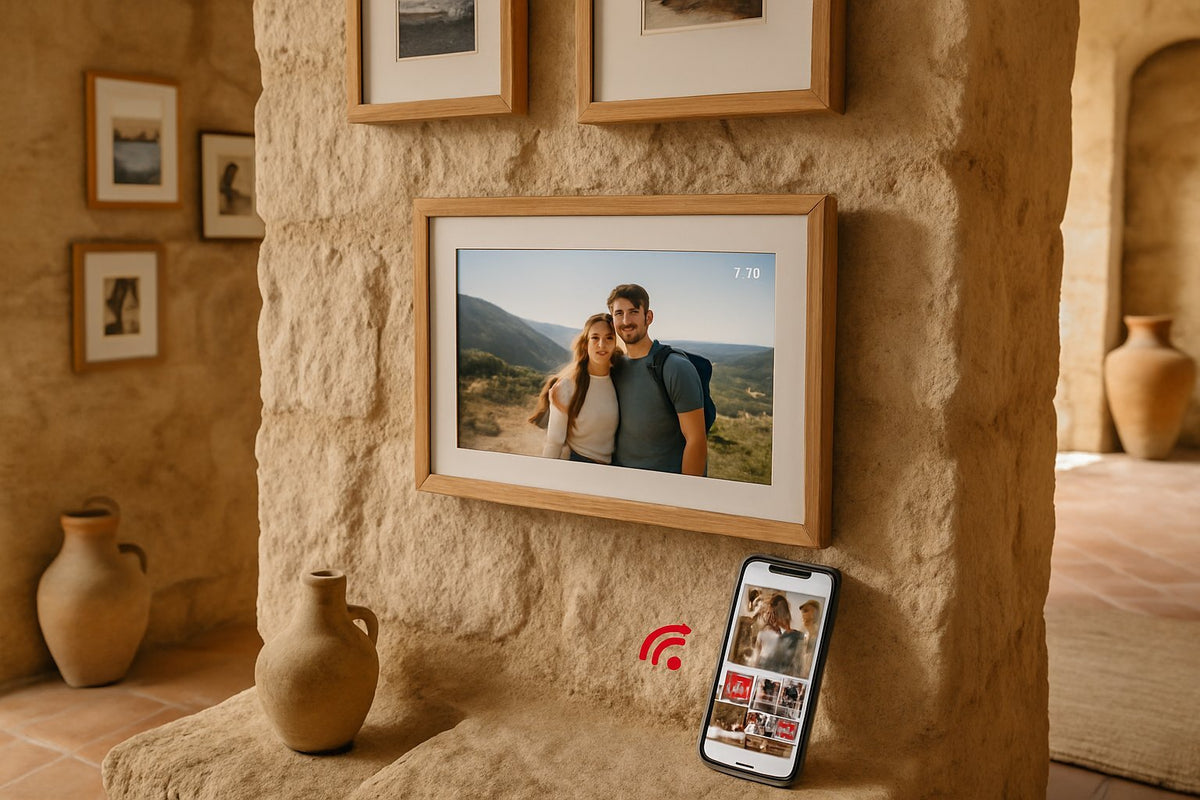 Fotolijstje met app: hoe werkt het en welk model past bij jou? - digitalefotolijst.nl