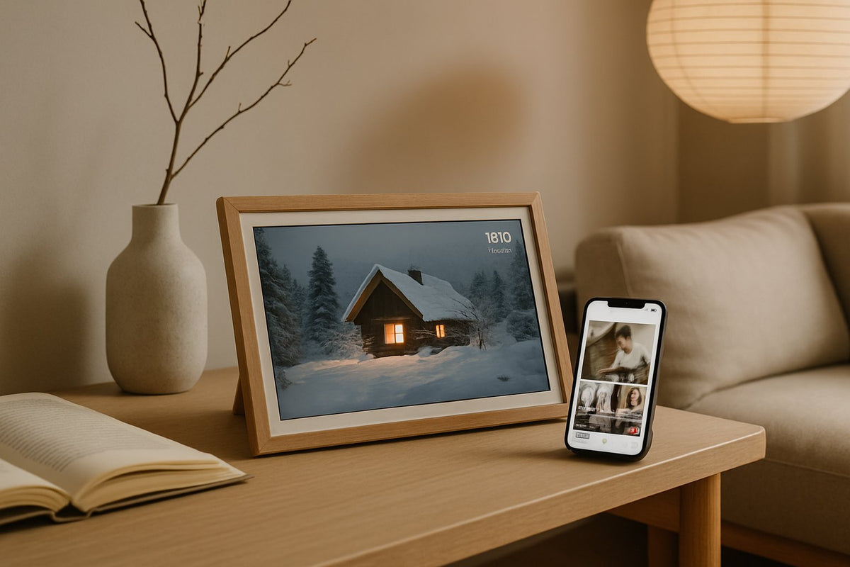 Hoe werkt een Frameo fotolijst? Werking en praktische uitleg - digitalefotolijst.nl