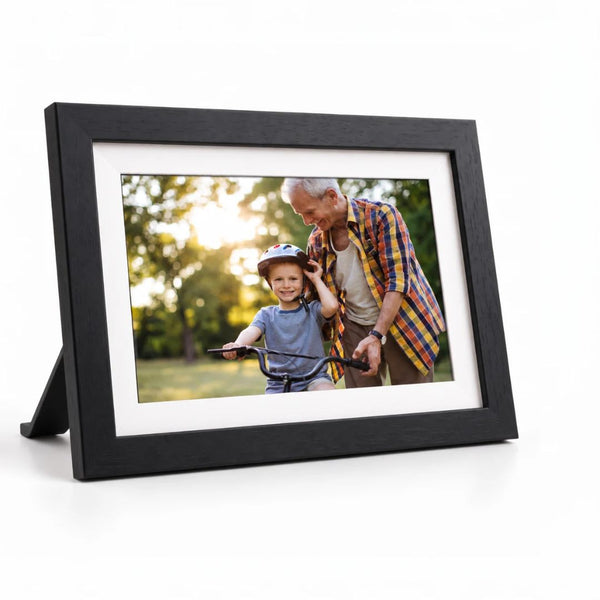 Digitale fotolijst - Zwart Hout - 10,1" (25.6 cm)